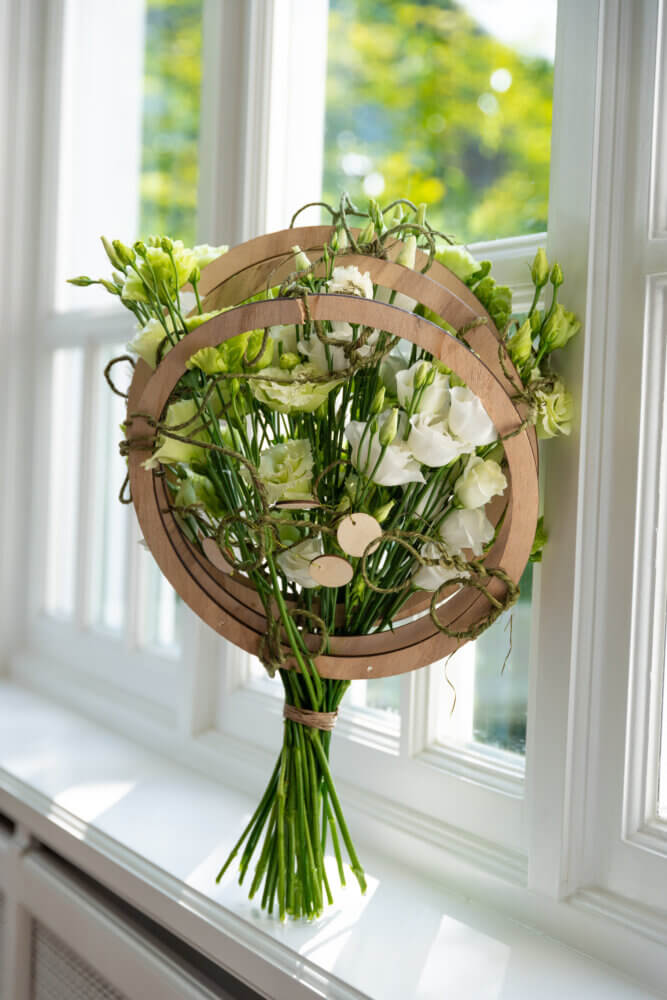 Bouquet de Lisianthus blancs